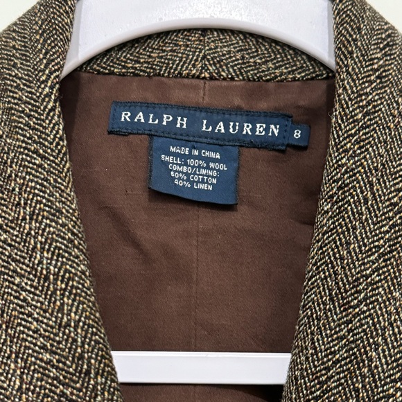 Ralph Lauren Women’s Tweed Vest Cropped Fall Size S/M - Picture 10 of 13